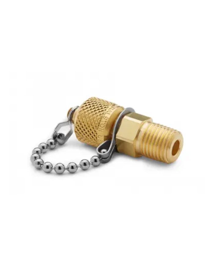 RALSTON QTFT-2MB1 brass 1/4 in MNPT pressure test fitting