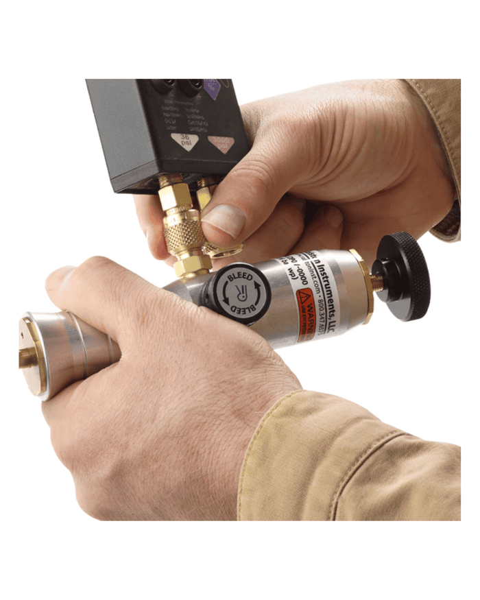 Ralston QTHA-1MBA hydraulic pressure test fitting connect with Ralston hand pumps