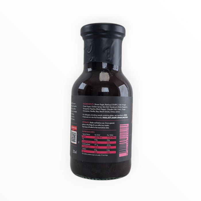 Close-up of Raspberry Chipotle BBQ Sauce bottle cap