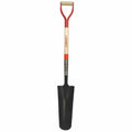 RAZOR BACK Steel Round Drain Spade Wood Handle 47103