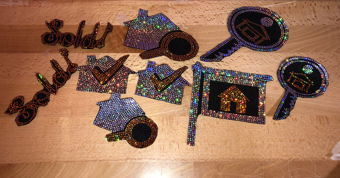 Real Estate Home Approved Bling Patch