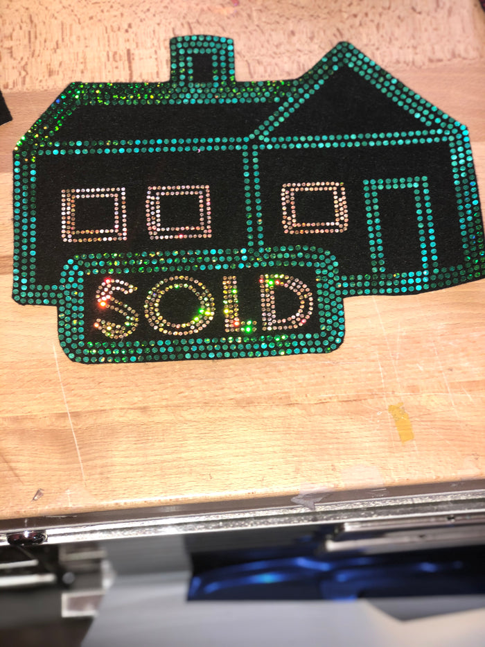 Real Estate Home SOLD Bling Patch