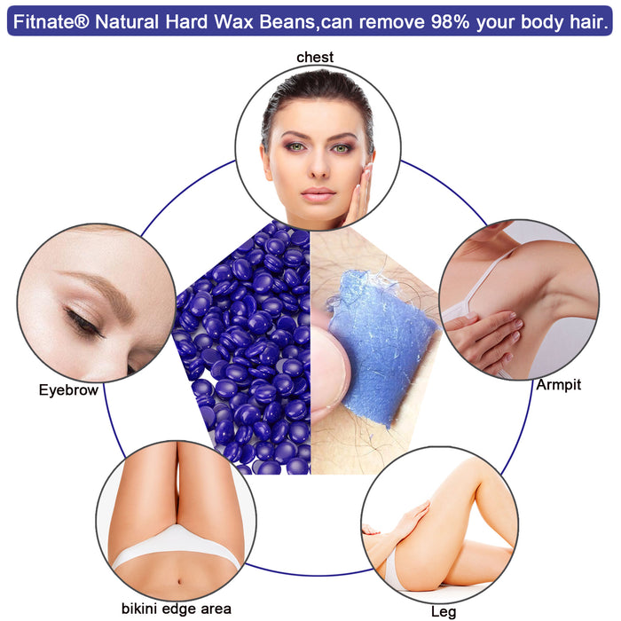 Red Hard Wax Beans Hair Removal Painless Wax Warmer Waxing Beans Natural Pearl