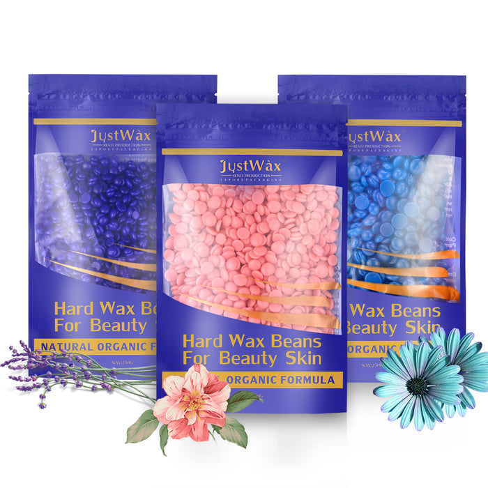 Red Hard Wax Beans Hair Removal Painless Wax Warmer Waxing Beans Natural Pearl