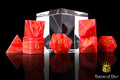 Rhodochrosite Sharp Edge RPG Dice Set - 7 Pieces