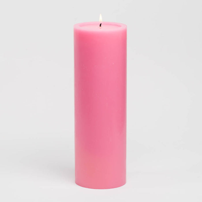 Richland 4" x 12" Pink Pillar Candle