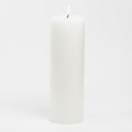 richland 4 x 12 white pillar candle set of 6