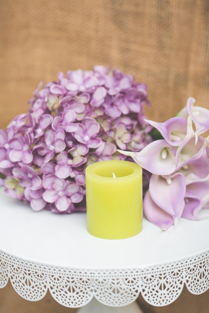 Richland LED Votive Candles Green Set of 12