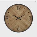 Robe Wood Clock 60cm Nat/Blk