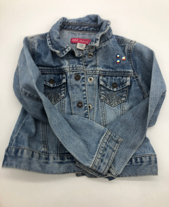Rubber Ducky Hand Embroidered and Rhinestoned Child XS Jean Jacket