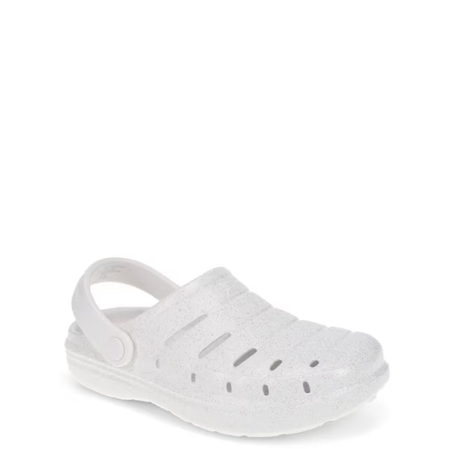 RUGGED SHARK LITTLE GIRL'S EVA CLOG SANDALS Size 9 "White"