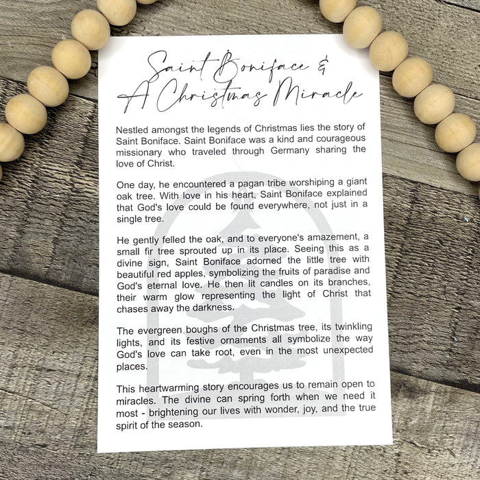 Saint Boniface & A Christmas Miracle Story Card