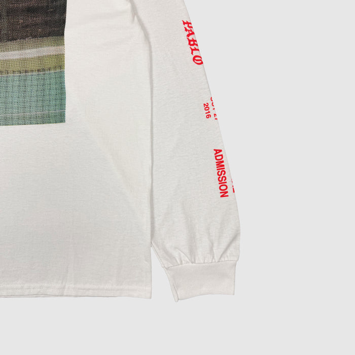 Saint Pablo Tour 2016 Kim Kardashian Long Sleeve In Faded White