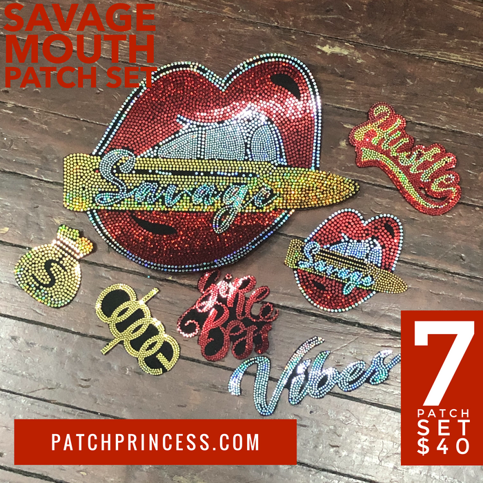 SAVAGE MOUTH 7 PATCH SET