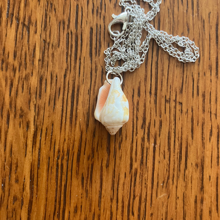Sea Sell Artisan Made Pendant Handcrafted Sea Shell Necklace 1/2 in x 3/4 in Mermaid Jewelry