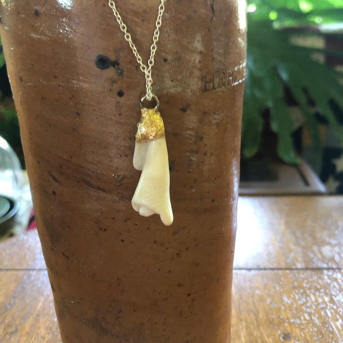 Sea Shell Spiral Artisan Made Pendant Handcrafted Sea Shell Necklace 1.25 in x 1/2 in
