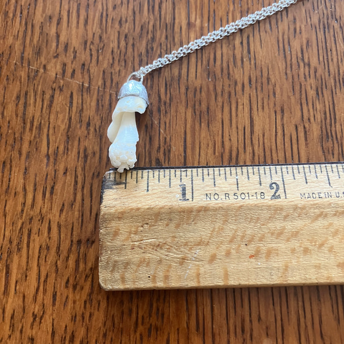 Sea Shell Spiral Pendant Necklace | Handmade Artisan Jewelry