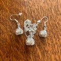 Sea Witch Sea Shell Jewelry Set | Handcrafted Necklace & Dangle Earrings