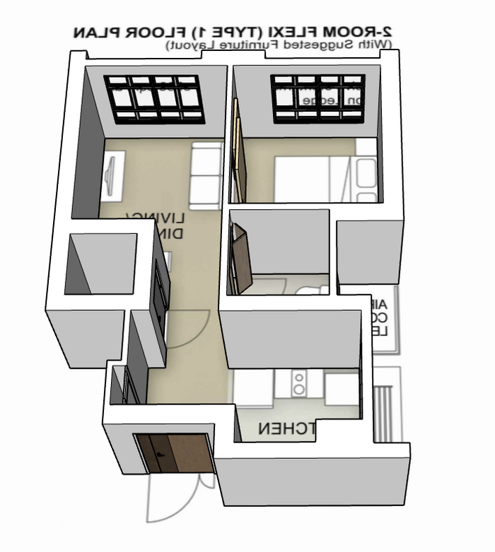 Sembawang Portico 2-room type 1