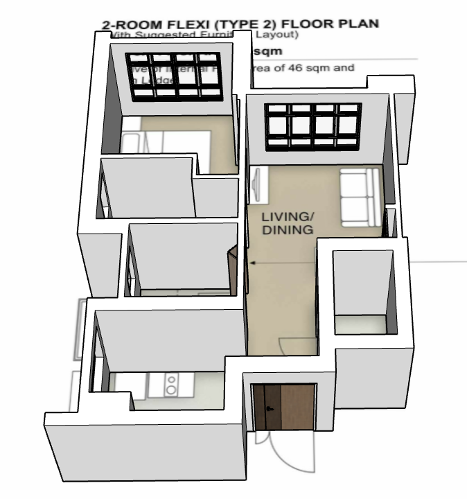 Sembawang Portico 2-room type 2