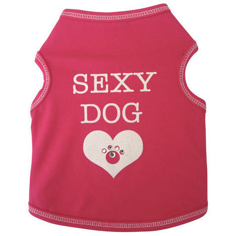 SEXY DOG TANK HOT PINK, Shirts Tanks & Tees - Bones Bizzness