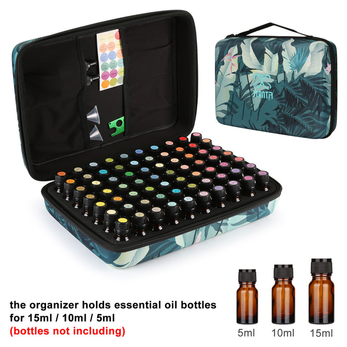 Shockproof Waterproof 70 Bottles EVA Essential Oil Storage