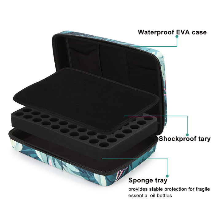 Shockproof Waterproof 70 Bottles EVA Essential Oil Storage