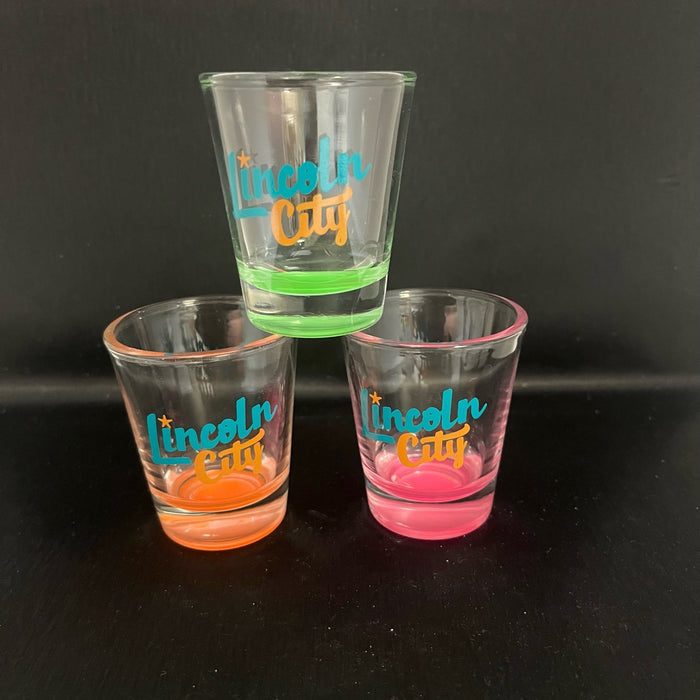 Shot Glass - Lincoln City Neon