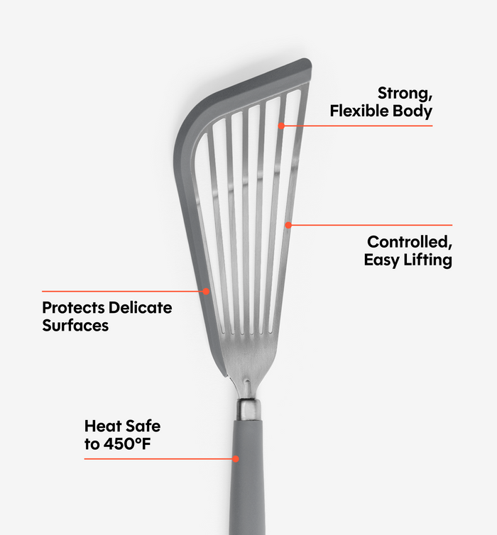 Silicone Fish Spatula - Gray