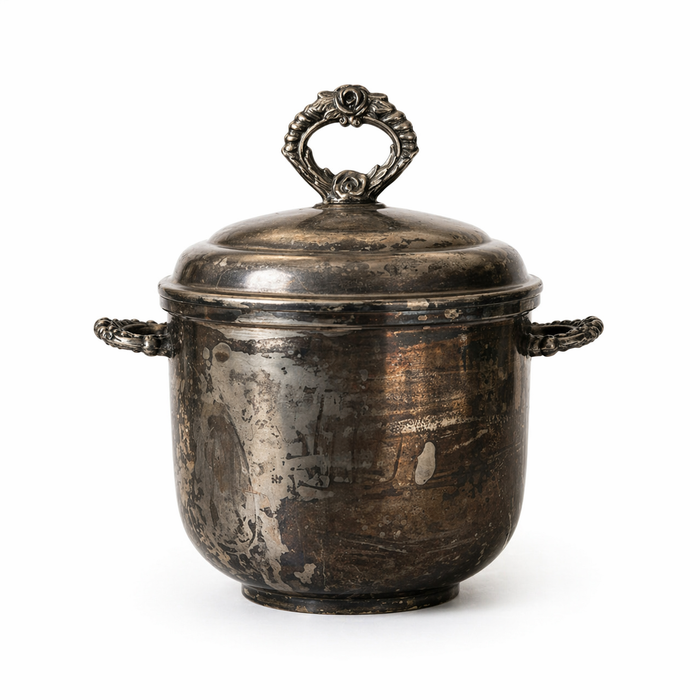 Silverplate Ice Bucket with Handles