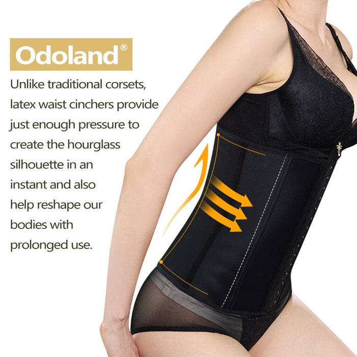 Size M Women Body Shaper Latex Sport Girdle Waist Training Corset Waist Shaper Underbust Shapewear