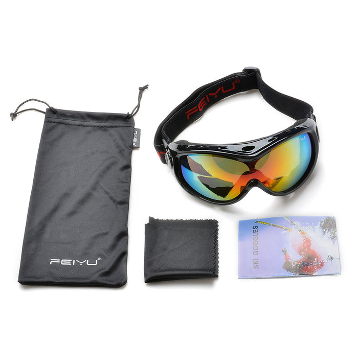 Ski Goggles Double Anti Fog Lenses Sun Glasses Eyewear For Kid Boy Girl Winter