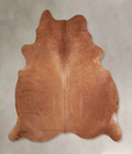 Solid Brown Cowhide Rug #A33424