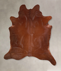 Solid Brown Cowhide Rug #A33418