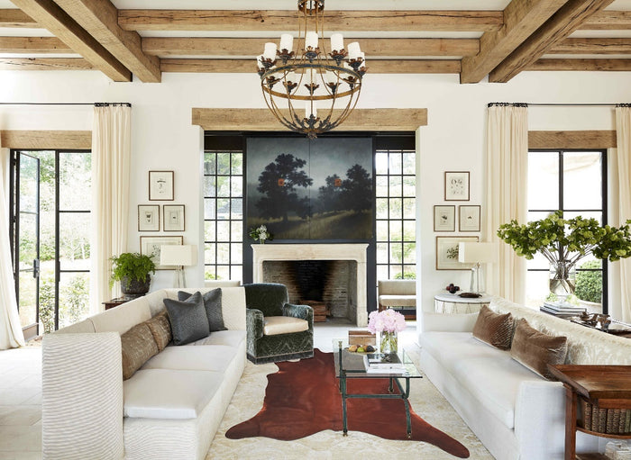 Solid Brown Cowhide Rug #A33418