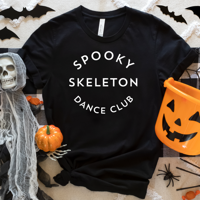 Spooky Skeleton Dance Club Adult Tshirt T-Shirt