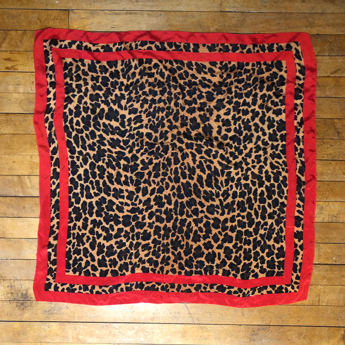 Square Cheetah Print Unbranded Scarf