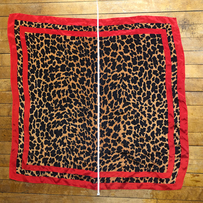 Square Cheetah Print Unbranded Scarf