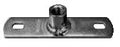 Stainless steel SS mounting plate by Airenergy Dev with central M10 hole for secure installation or mounting applications.