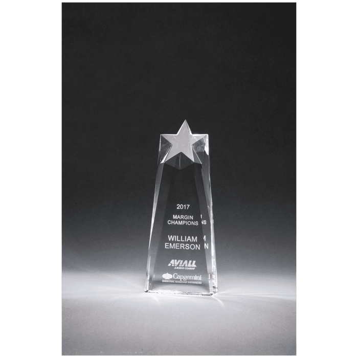 Star Carved Crystal Trophy - Schoppy's Since 1921