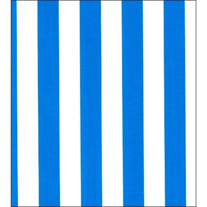 freckled sage stripe blue oilcloth swatch