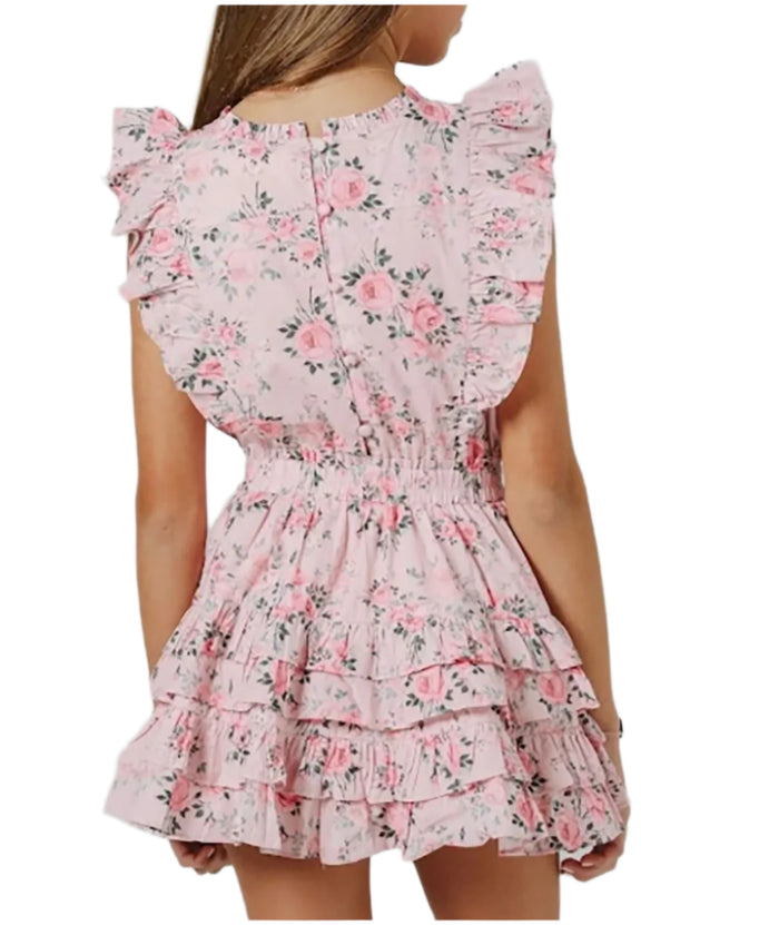 Summer Loving Girls Gustavia Dress Pink Floral Girls Casual Dresses Summer Loving
