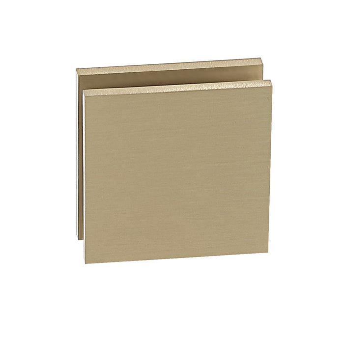 SUS 2x2 square clip 0°WTG glass clamp |  SCSU4