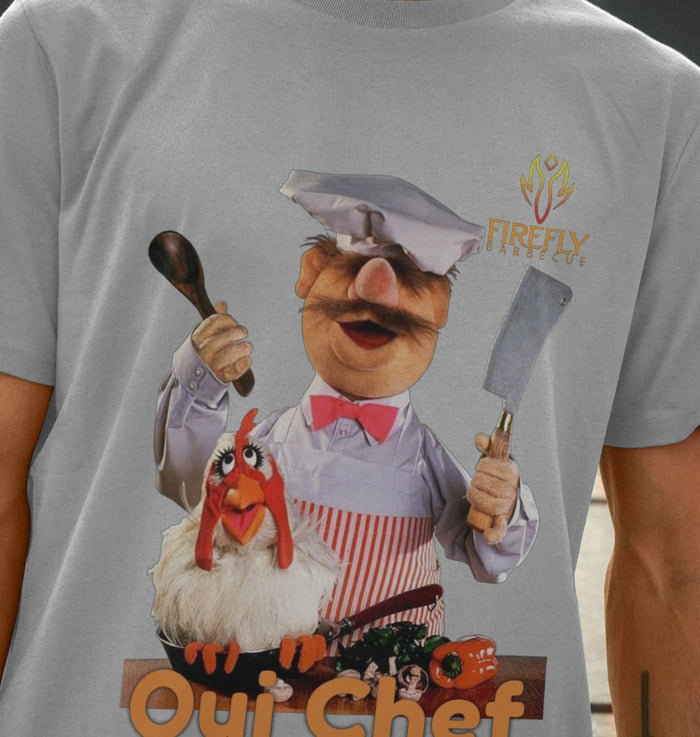 Men's Swedish Chef T-shirt with chef character and logo