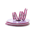 Sweet 16 Ribbon, Pink and Silver Ribbon, Azalea and Silver Bright Stripe Metallic Ribbon - 3/8in. x 10 Yards (pm56006406)