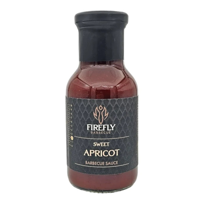 Sweet Apricot BBQ Sauce bottle for grilling