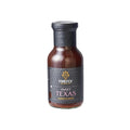 Sweet Texas BBQ Sauce in 250ml glass bottle by Firefly Barbecue, ideal for grilling ribs, chicken, and seafood with a tangy-sweet Texas flavor.