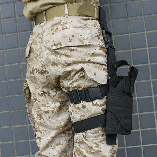 Tactical Pistol Adjustable Gun Drop Leg Thigh Holster Pouch Holder Bag