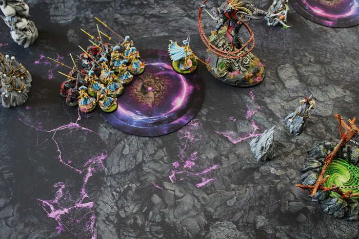 Tainted Cavern | Neoprene Battle Mat with Bag | Baron of Dice