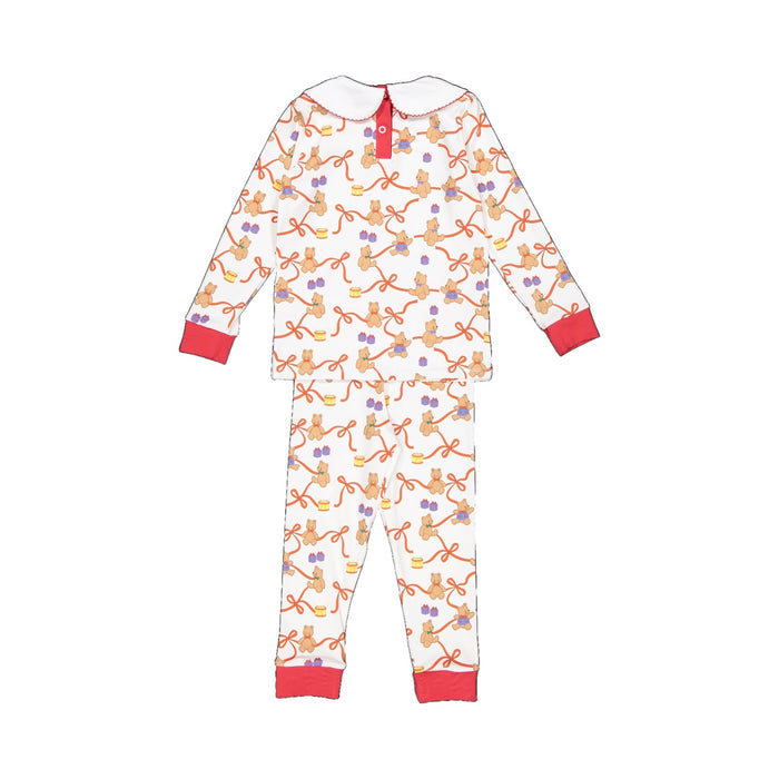 Teddy Bow Girl Trellis PJ Pajamas